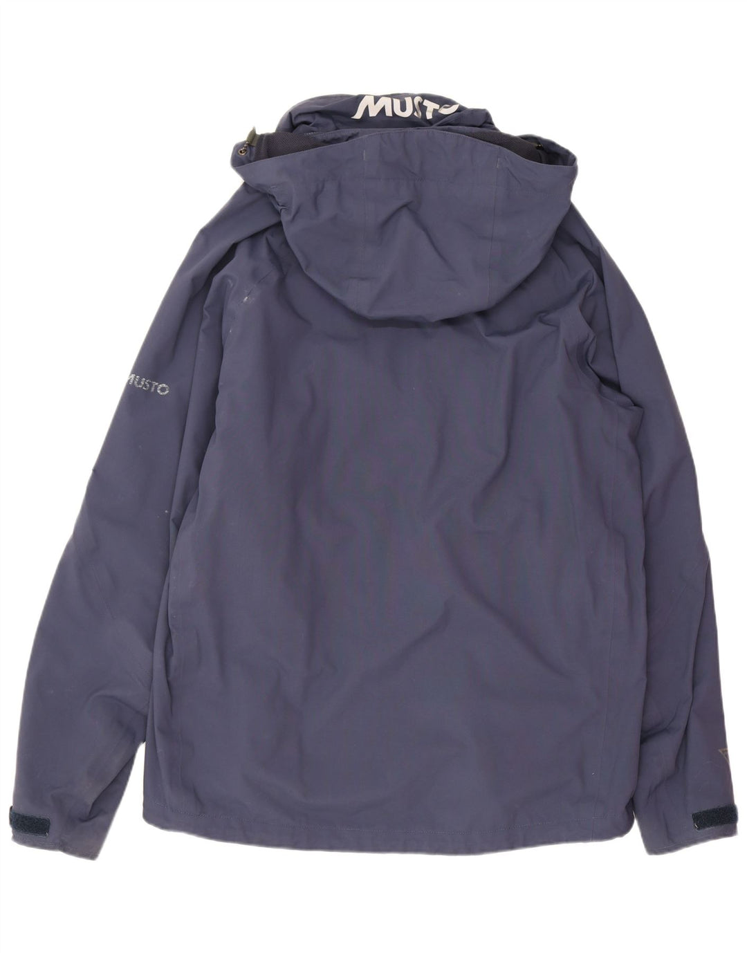 Musto Veste de pluie à capuche pour homme UK 40 Large Bleu marine Polyester