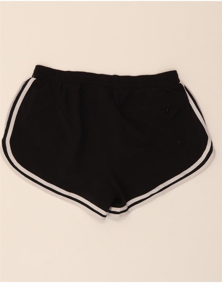 CHAMPION Womens Sport Shorts UK 10 Small  Black Polyester Vintage Champion and Second-Hand Champion from Messina Hembry 