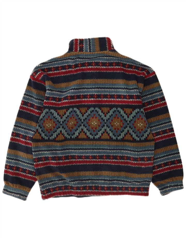 Fila Pull polaire à col boutonné pour homme IT 50 Medium Multicolore Géométrique