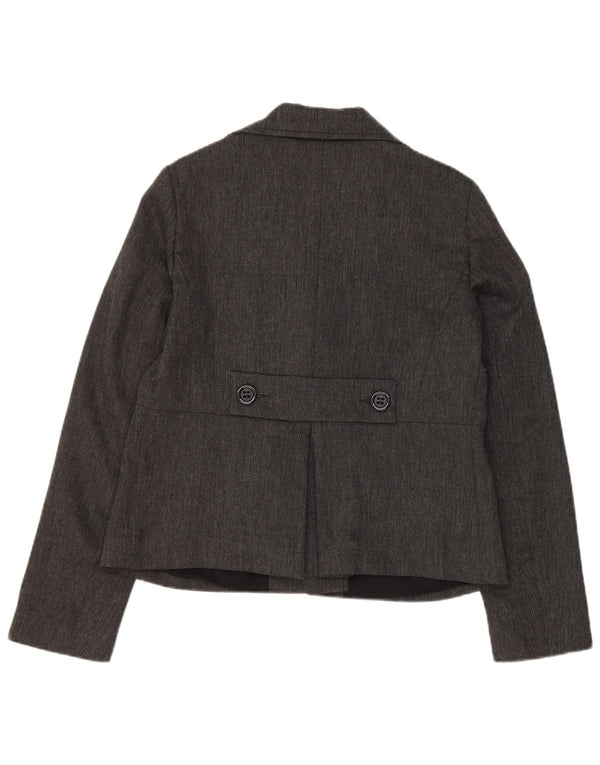 Penny Black Veste blazer double boutonnage pour femme UK 12 Gris moyen