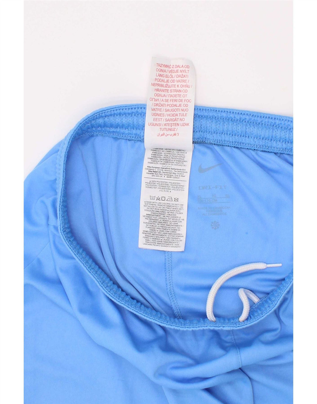 Short de sport Nike Dri Fit pour garçon 13-14 ans XL Bleu Polyester