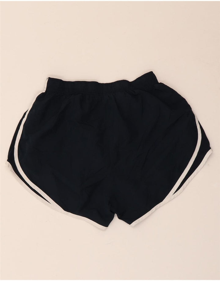 NIKE Short de sport Dri Fit pour femme UK 12 Bleu marine moyen