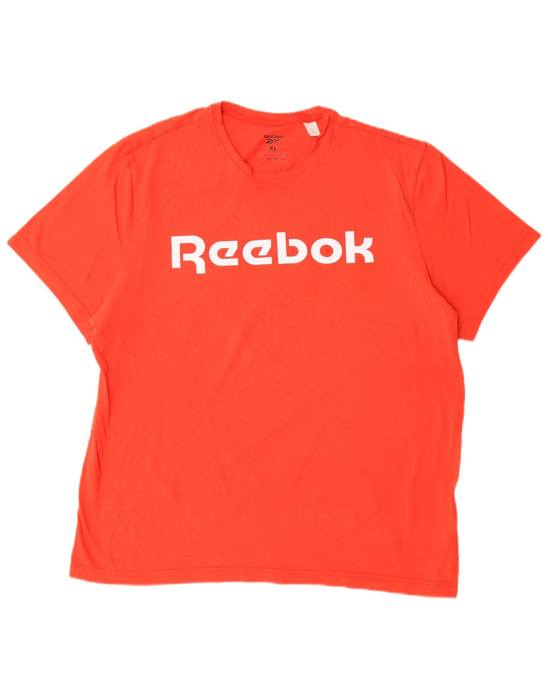 REEBOK T-Shirt Graphique Homme Top XL Rouge Coton