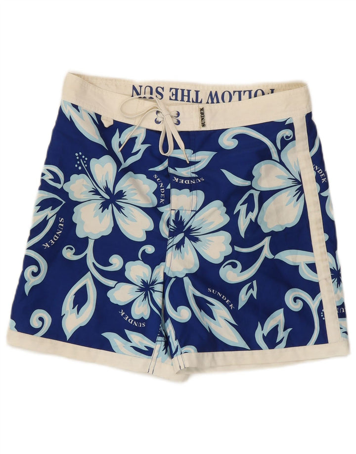 Sundek Short de Bain Homme Petit Bleu Floral