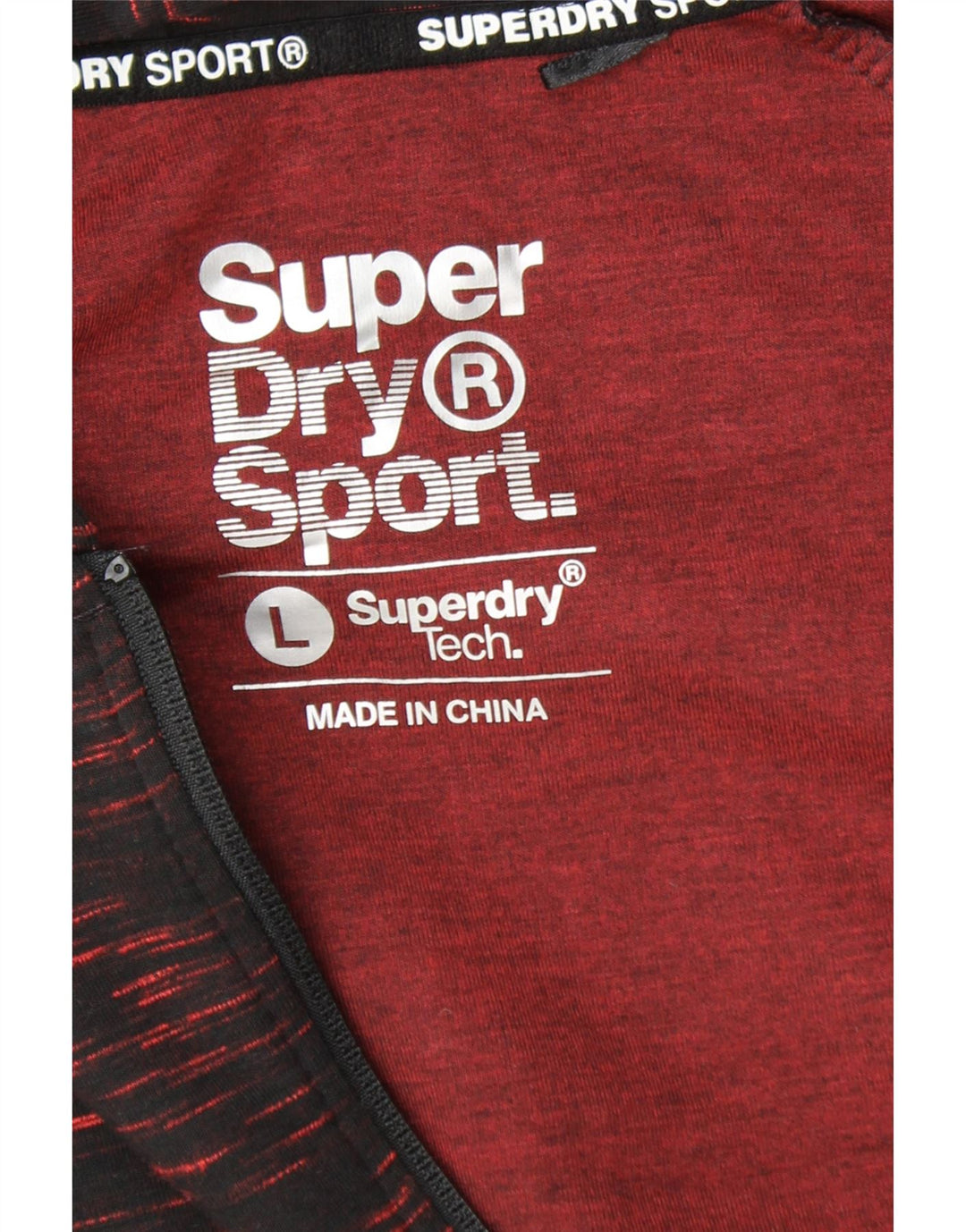 SUPERDRY Pull à capuche zippé pour femme UK 16 Large Noir Moucheté