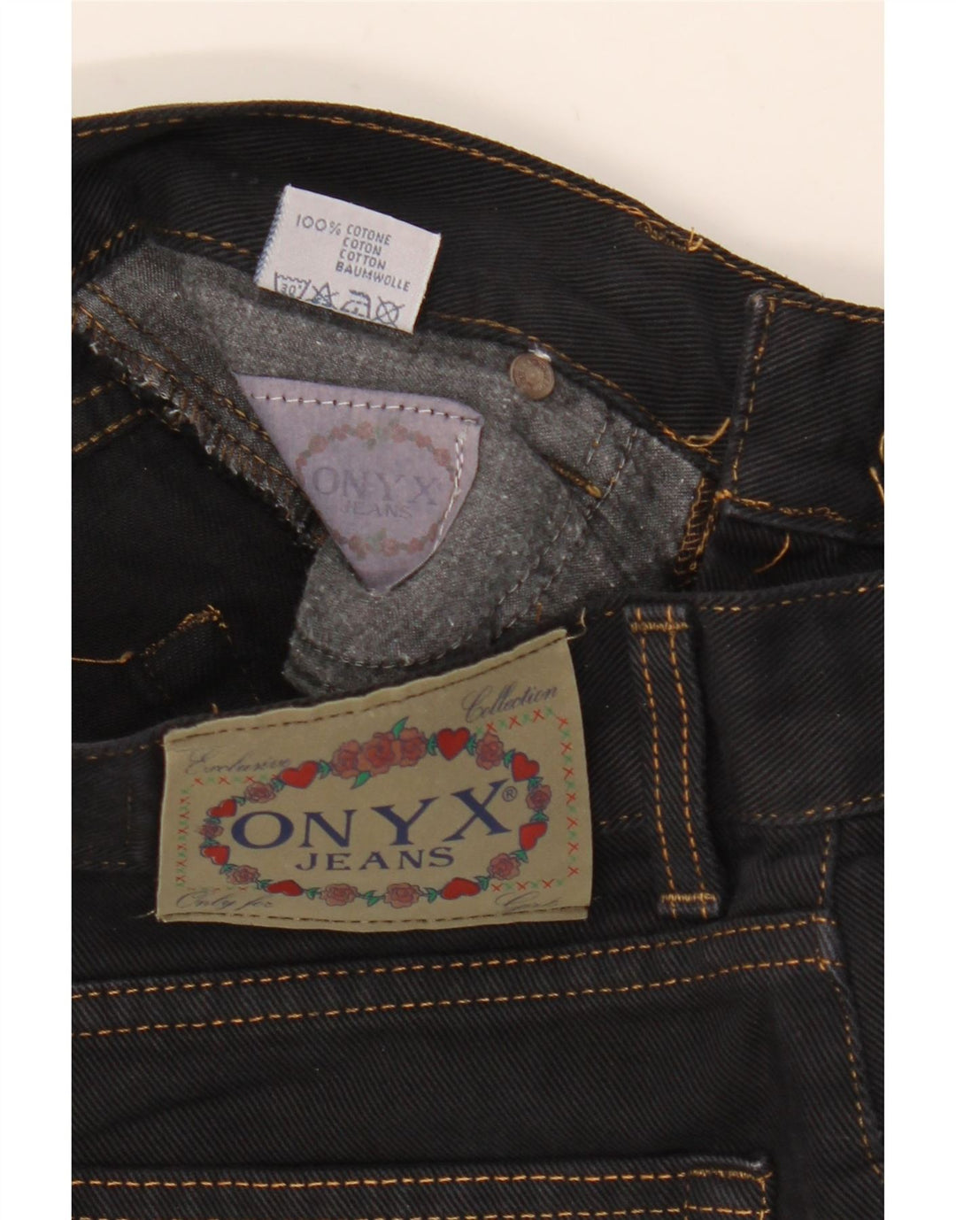 ONYX Jean fuselé femme W29 L28 coton noir