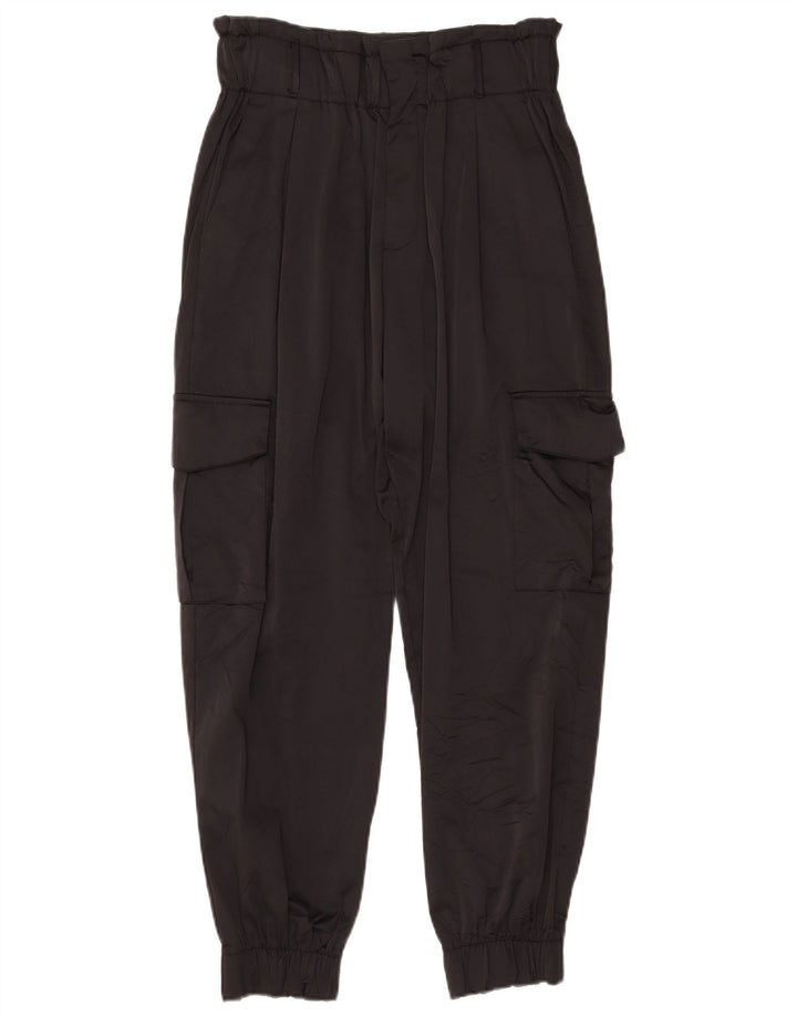 Zara Pantalon Cargo Joggers Femme Moyen W28 L26 Noir