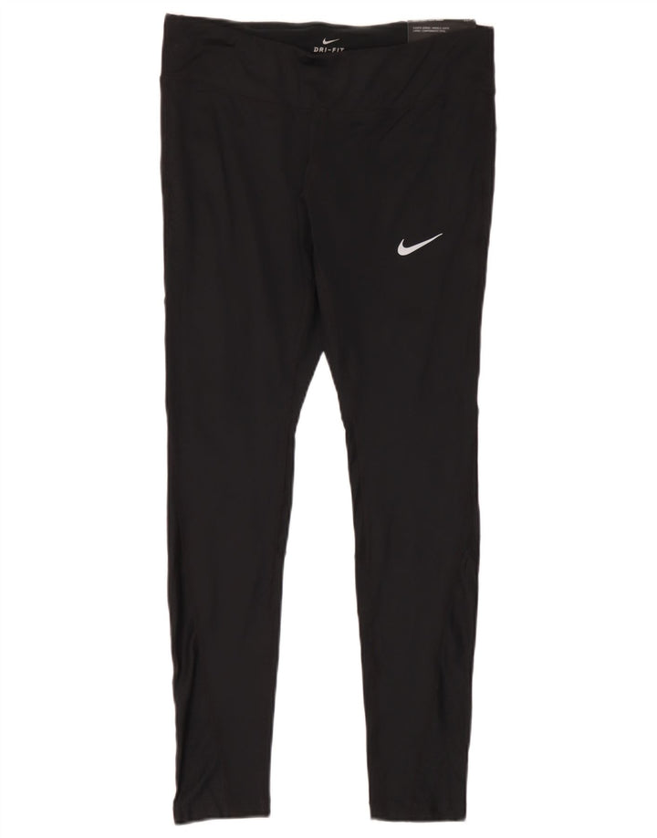 Legging Nike Dri Fit pour femme UK 14 Large Noir Polyester