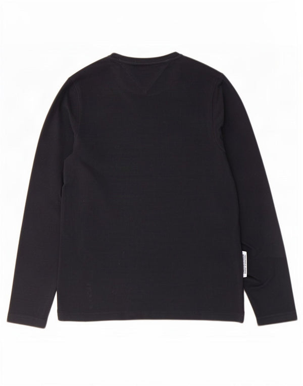 Tommy Hilfiger Haut à manches longues pour homme en coton bleu marine Small