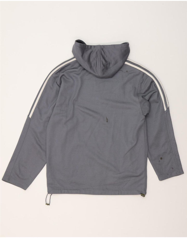 ADIDAS Pull à capuche pour homme UK 34/36 Petit Gris