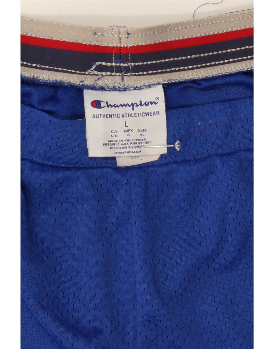 Champion Short de Sport Homme Grand Bleu Polyester
