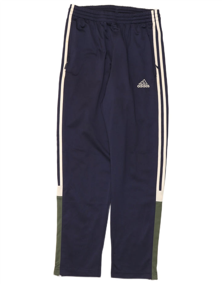 ADIDAS Pantalon de survêtement pour homme UK 34/36 Small Bleu marine Colourblock