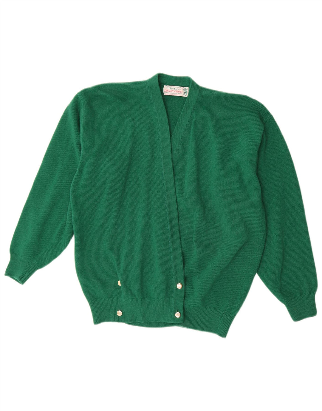 Glenmac Cardigan pour femme en laine d'agneau verte UK 16