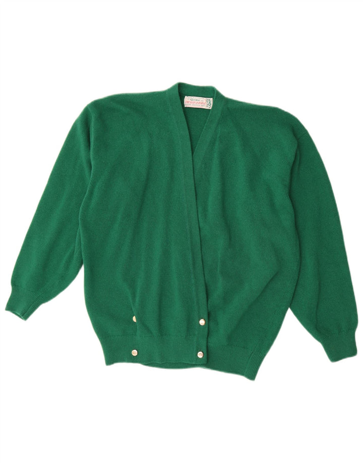 Glenmac Cardigan pour femme en laine d'agneau verte UK 16
