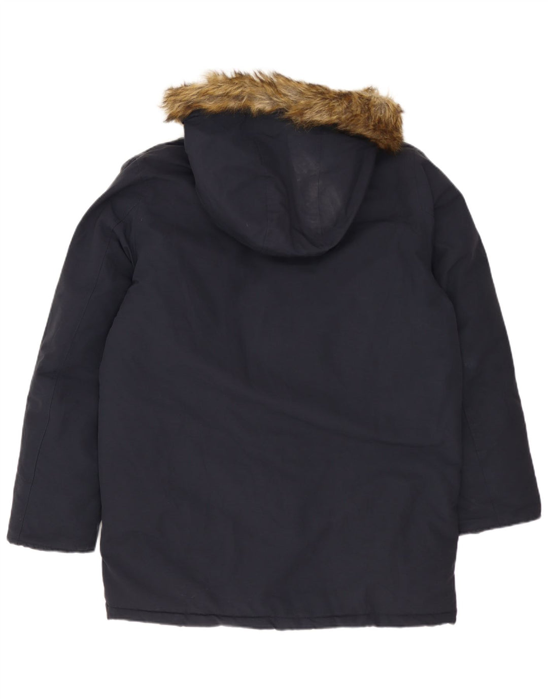 CHAMPION Manteau matelassé à capuche pour garçon 11-12 ans Grand bleu marine en coton