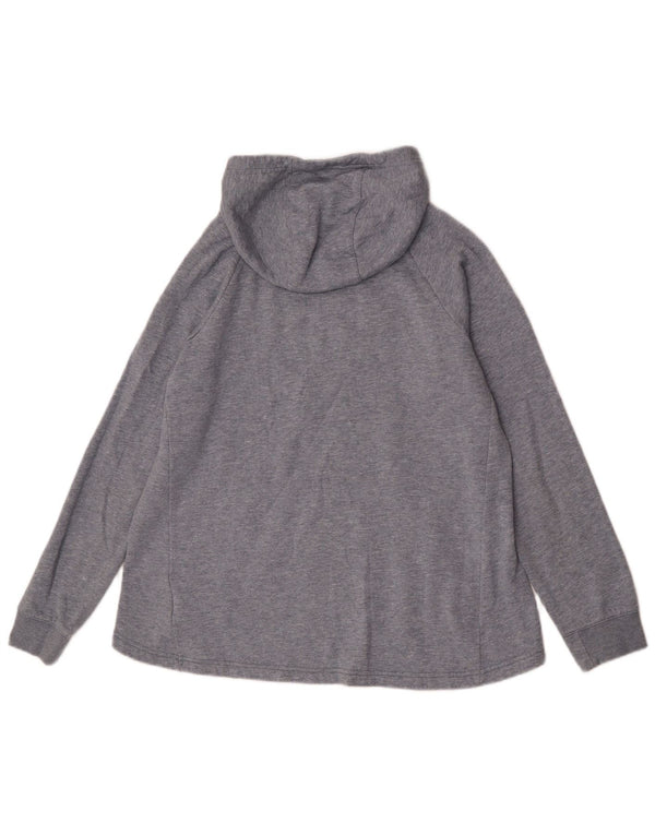 Nike Pull à capuche graphique pour fille 13-14 ans XL Gris Coton