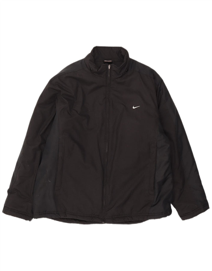Nike Veste coupe-vent pour homme UK 42 XL Noir Polyester