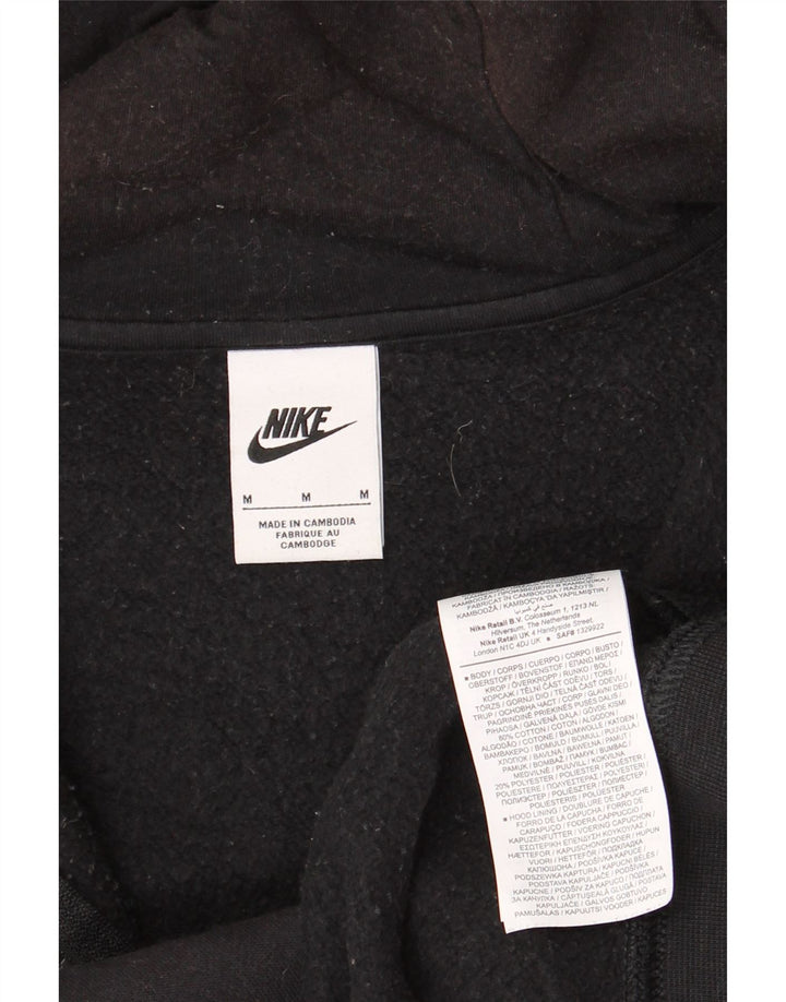 Nike Sweat à capuche zippé pour homme en coton noir moyen