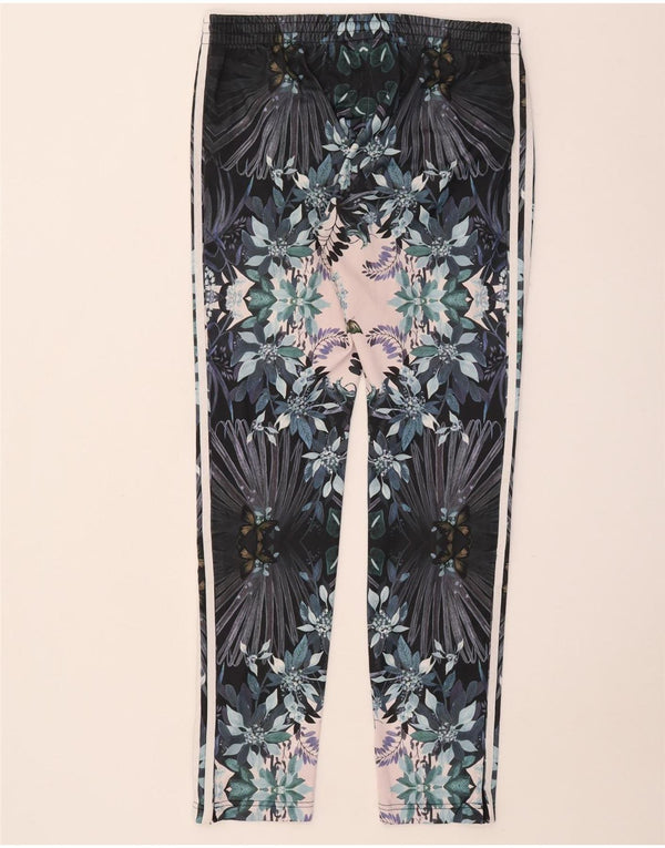 Adidas Pantalon de survêtement pour femme UK 14 Large Polyester Floral Multicolore
