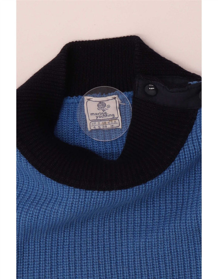 Marina Yachting Pull col roulé pour homme EU 38 Bleu moyen Nautique