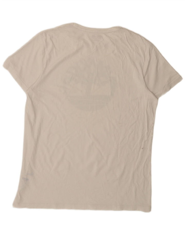 Timberland T-Shirt Graphique Homme Grand Blanc Coton
