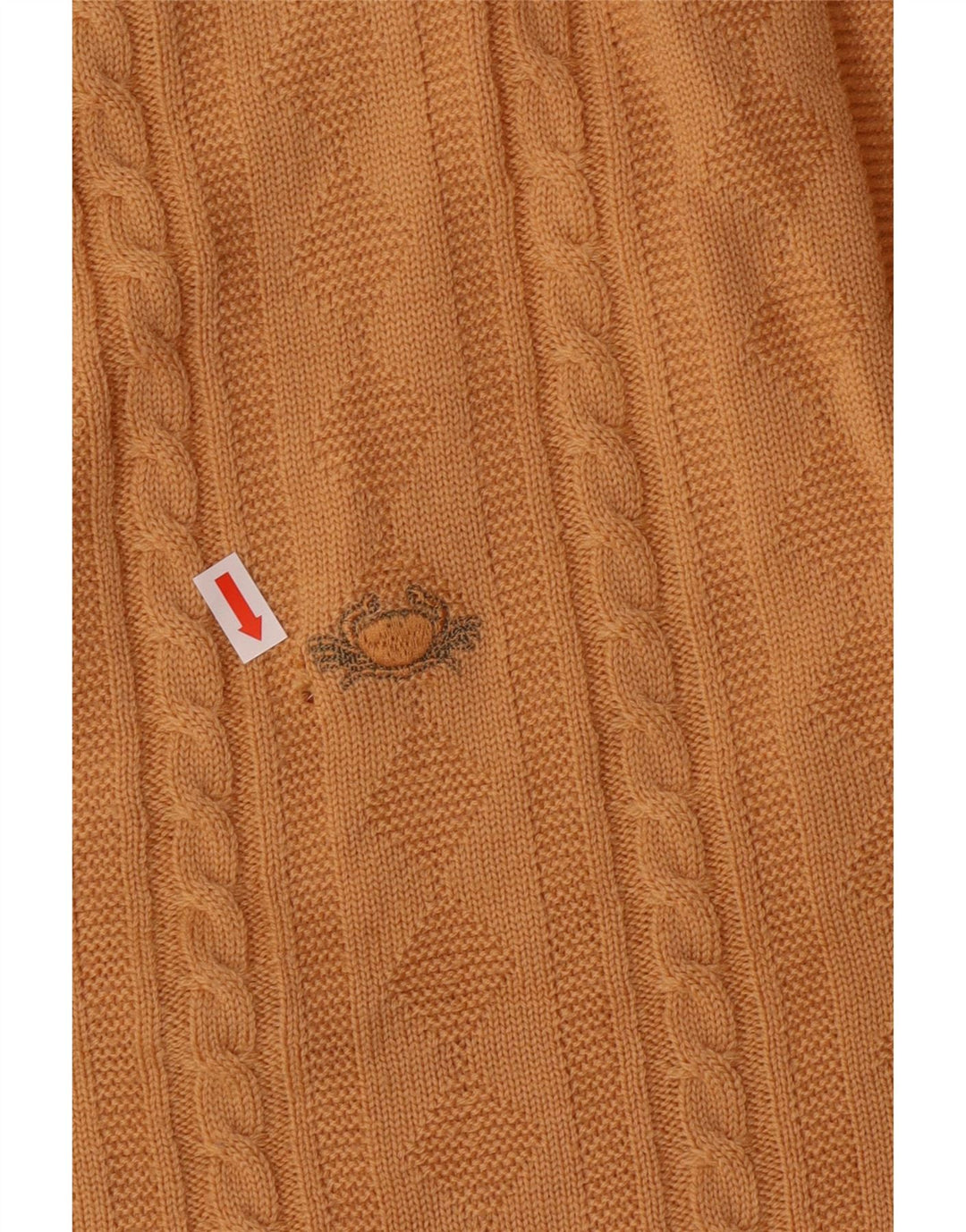 IL GRANCHIO Cardigan Homme Pull Large Jaune Laine Vierge Classique