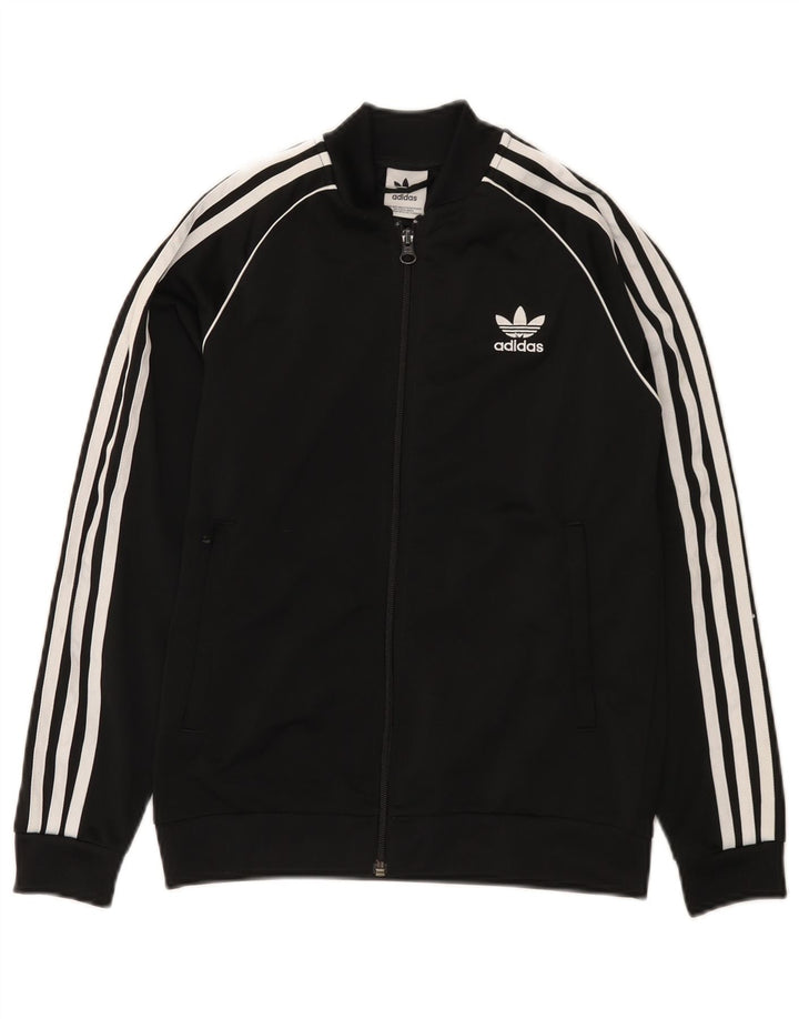 Veste de survêtement Adidas Garçon 11-12 ans Noir Polyester