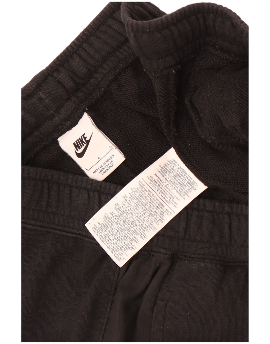 Nike Short de sport pour homme en coton noir Taille L