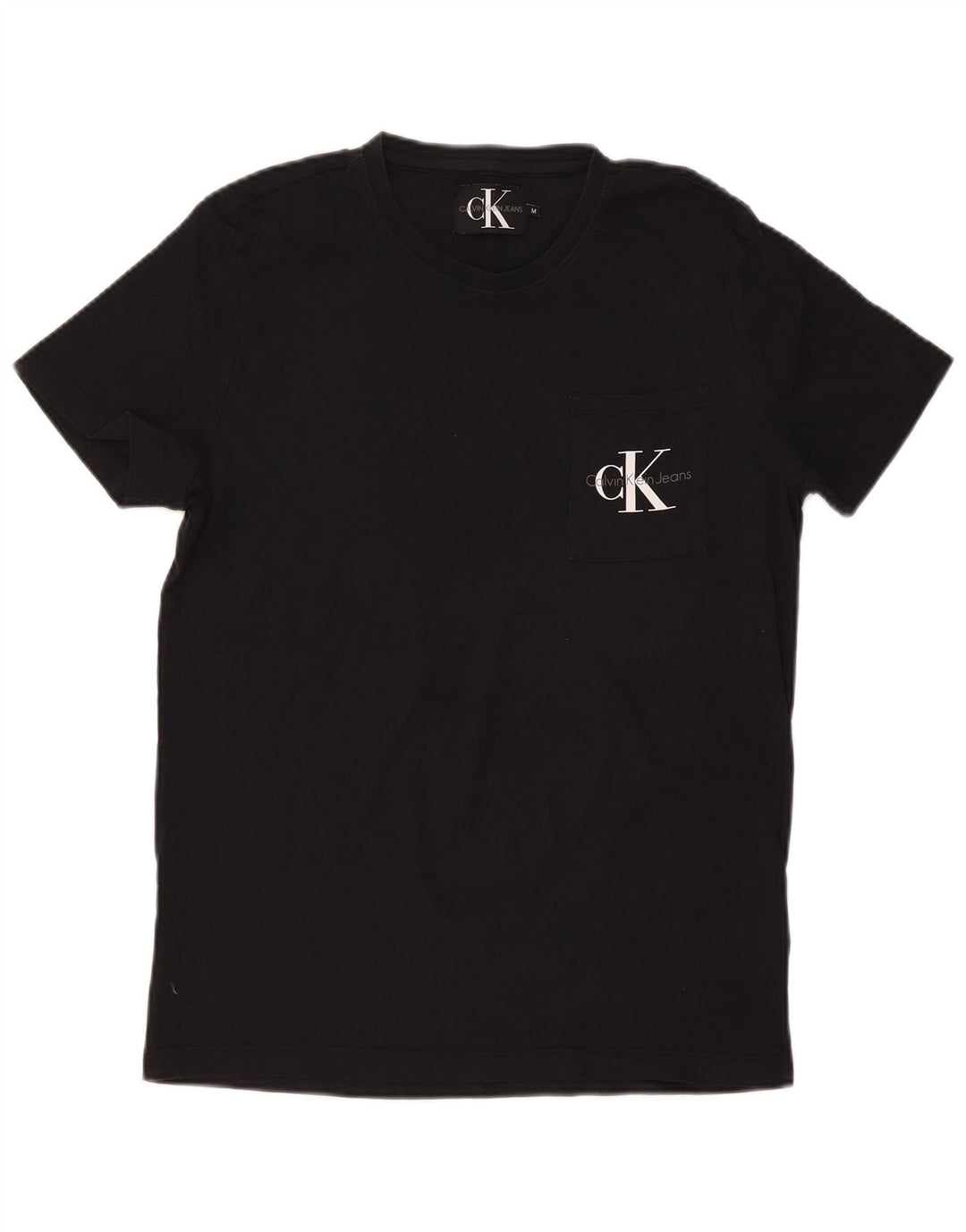 Calvin Klein T-Shirt Graphique Homme Noir Moyen Coton