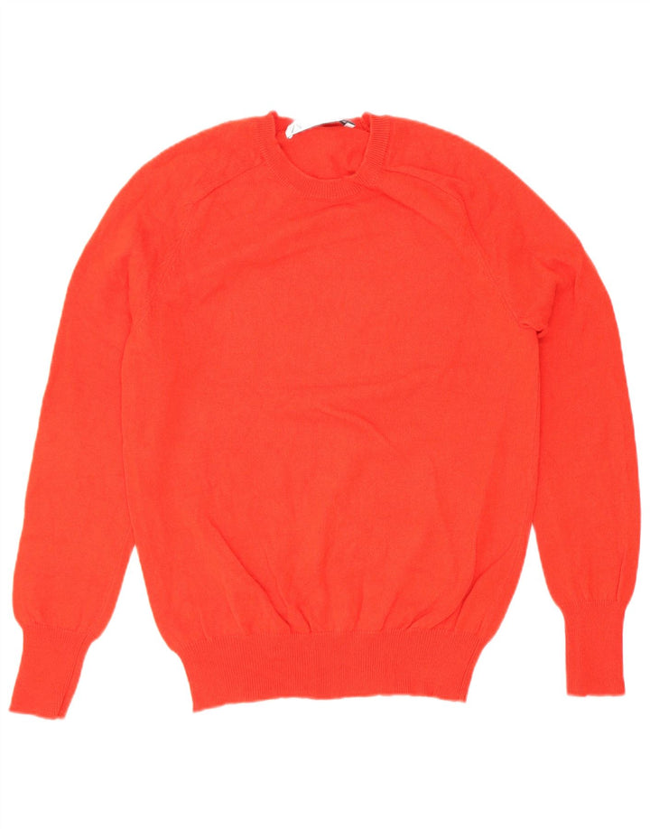 Zara Pull ras du cou pour femme UK 10 Petite laine rouge