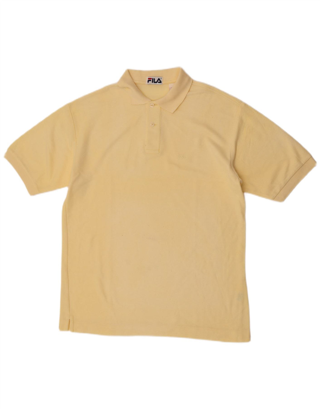 Fila Polo Homme IT 48 Coton Jaune Moyen