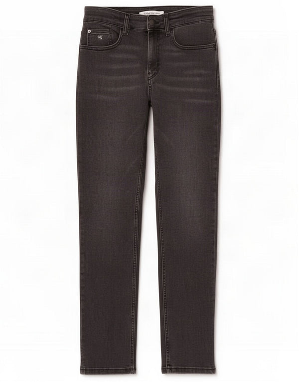 Calvin Klein Womens Slim Jeans UK 14 Medium W30 L30 Gris Coton