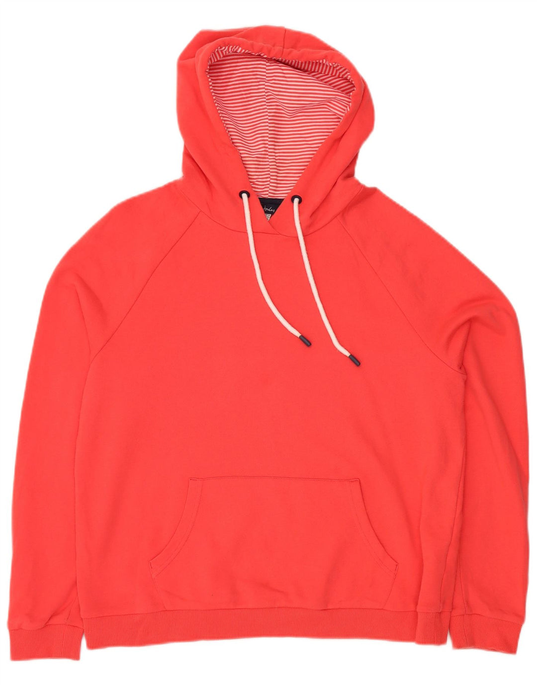 JOULES Pull à capuche surdimensionné pour femme UK 14 Large Rouge Coton
