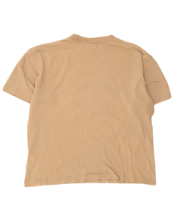 Puma T-Shirt Loose Fit Graphic Top XS Homme Beige Coton