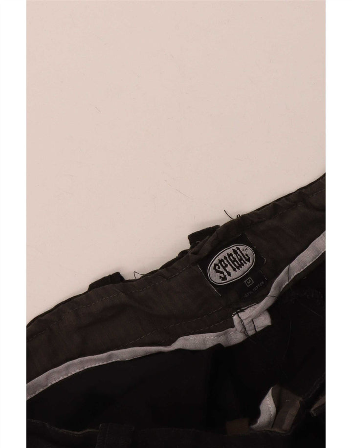 Spiral Short Cargo Graphique Homme Moyen W36 Noir Coton Gothique