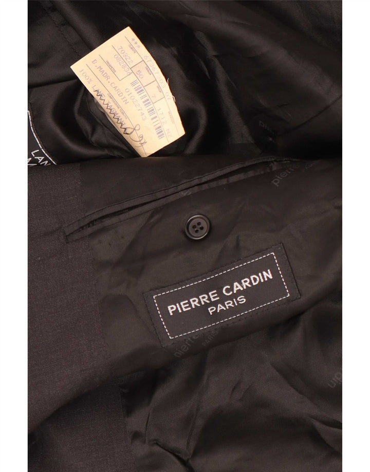 Pierre Cardin Veste Blazer 2 Boutons Homme IT 50 Grande Laine Grise
