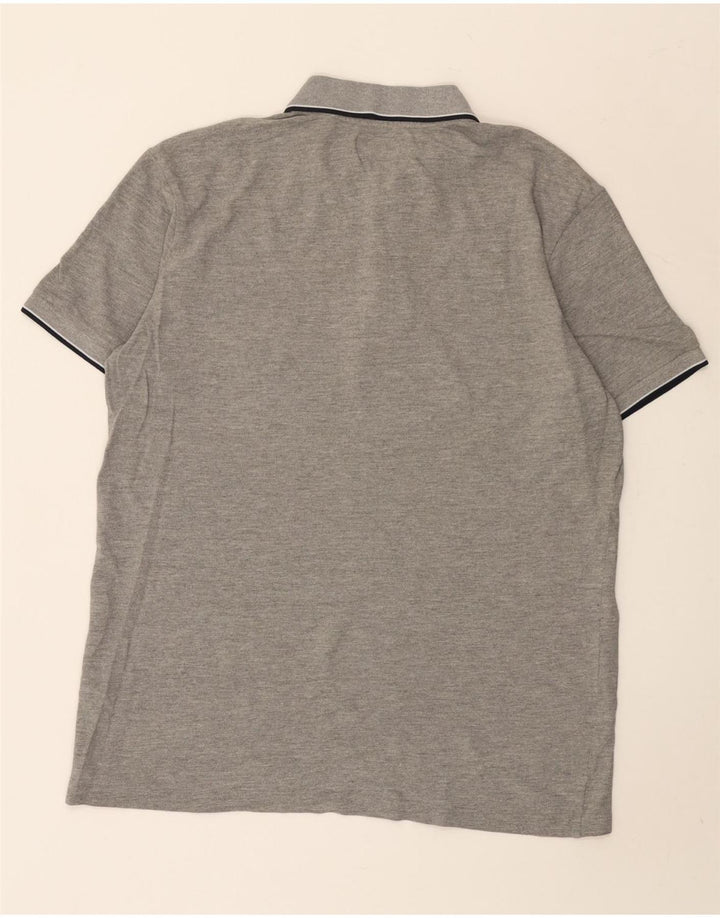 Kappa Polo Homme 2XL Gris Rayé Coton