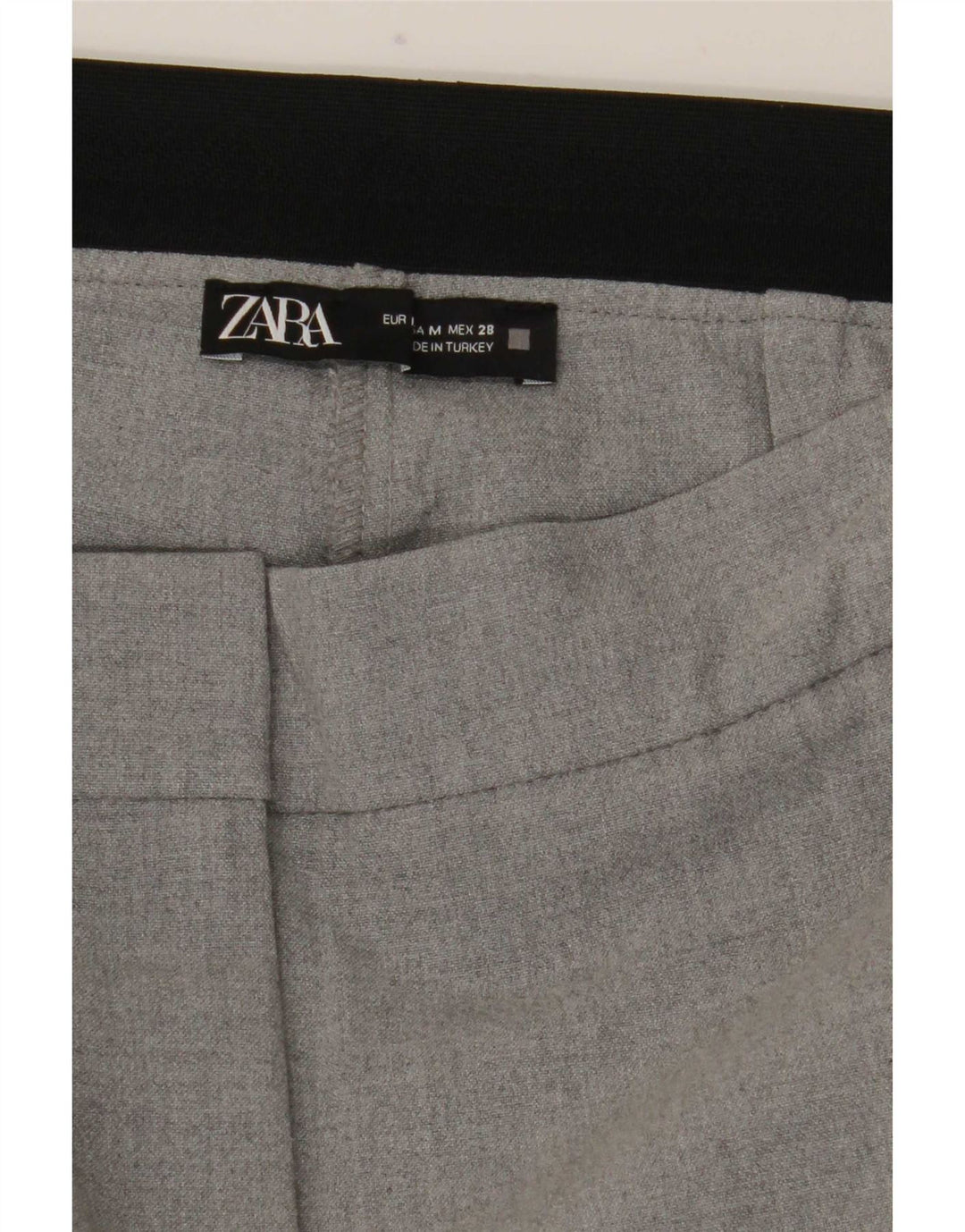 Zara Pantalon Chino Slim Femme Moyen W28 L27 Gris