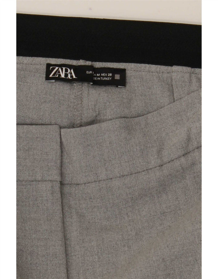 Zara Pantalon Chino Slim Femme Moyen W28 L27 Gris