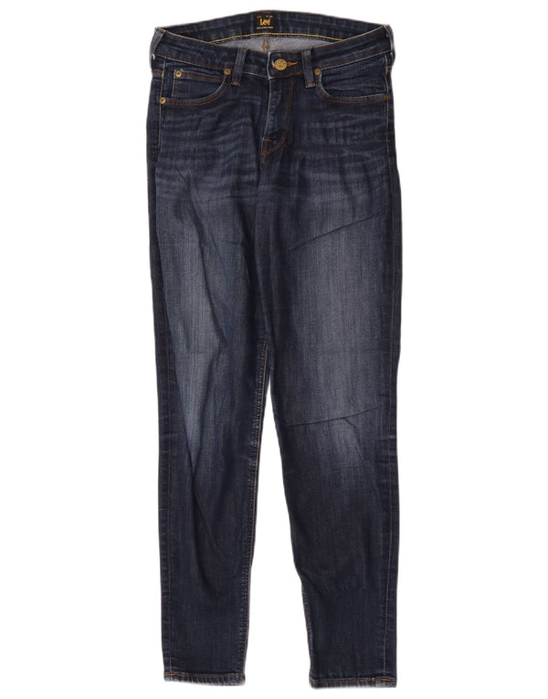 Lee Femme Scarlett Slim Jeans W28 L28 Bleu Marine Coton