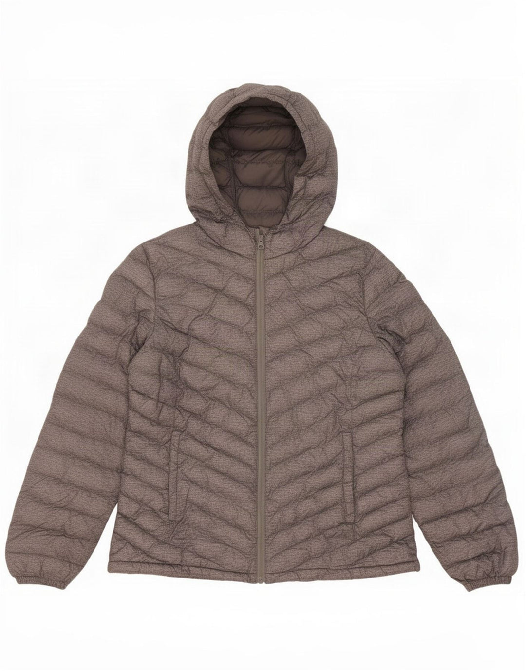 Mountain Warehouse Veste matelassée à capuche pour femme UK 14 Large Gris Polyester