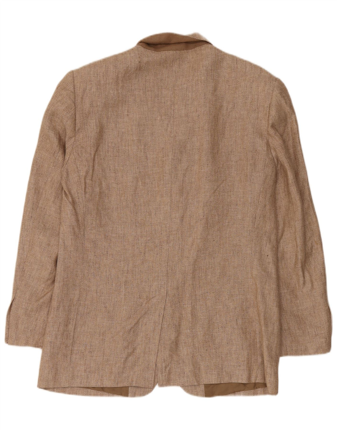Byblos Veste blazer à 3 boutons pour homme UK 38 Lin beige moyen
