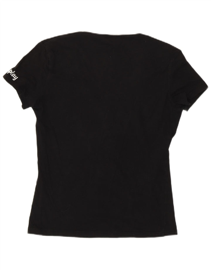 REPLAY T-Shirt Graphique Femme UK 18 XL Noir