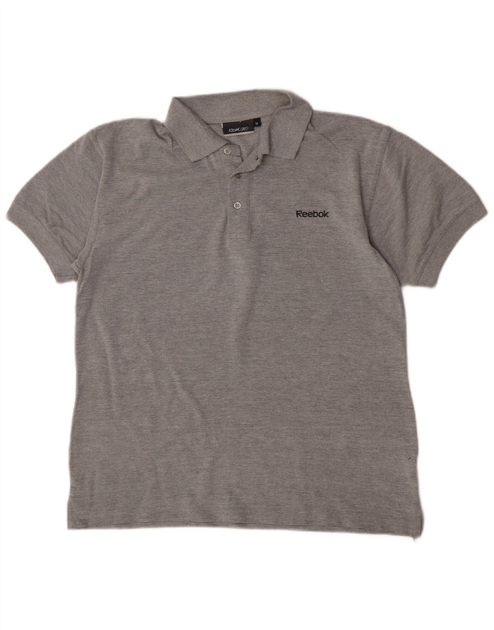 Reebok Polo Homme Gris Moyen Coton