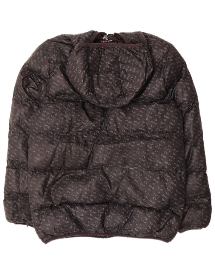 ELLESSE Veste matelassée à capuche graphique pour garçon 12-13 ans Noir Polyester