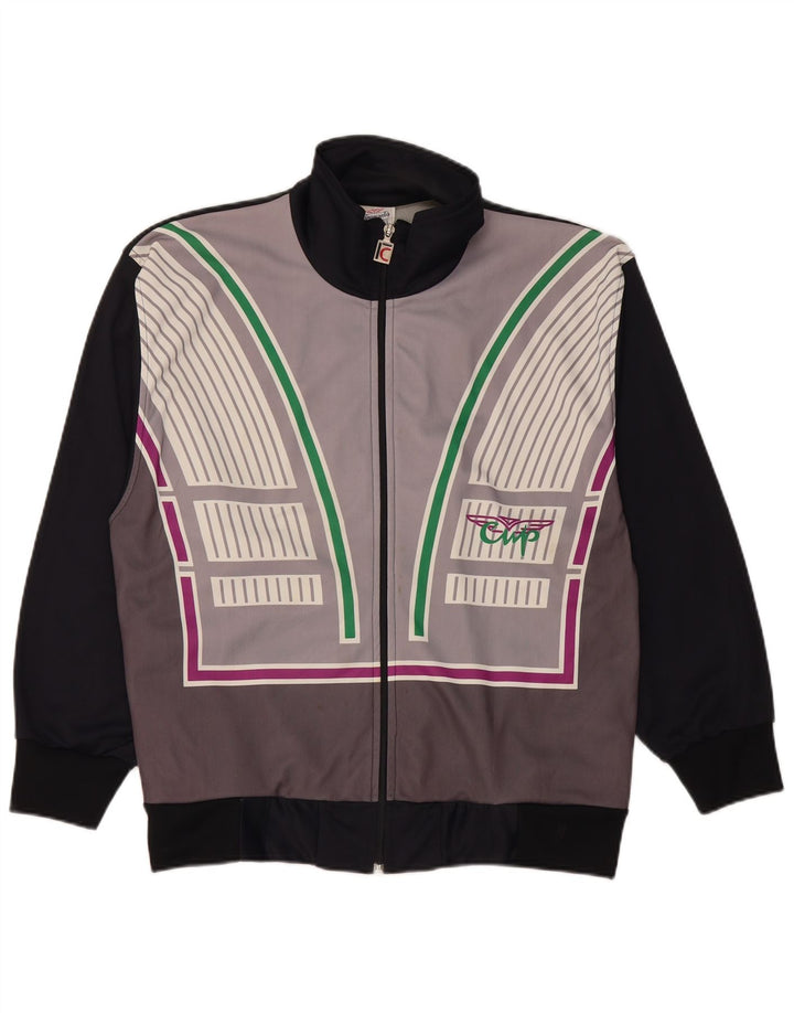 F.LLI Campagnolo Veste de survêtement pour homme UK 36 Small Noir Colourblock