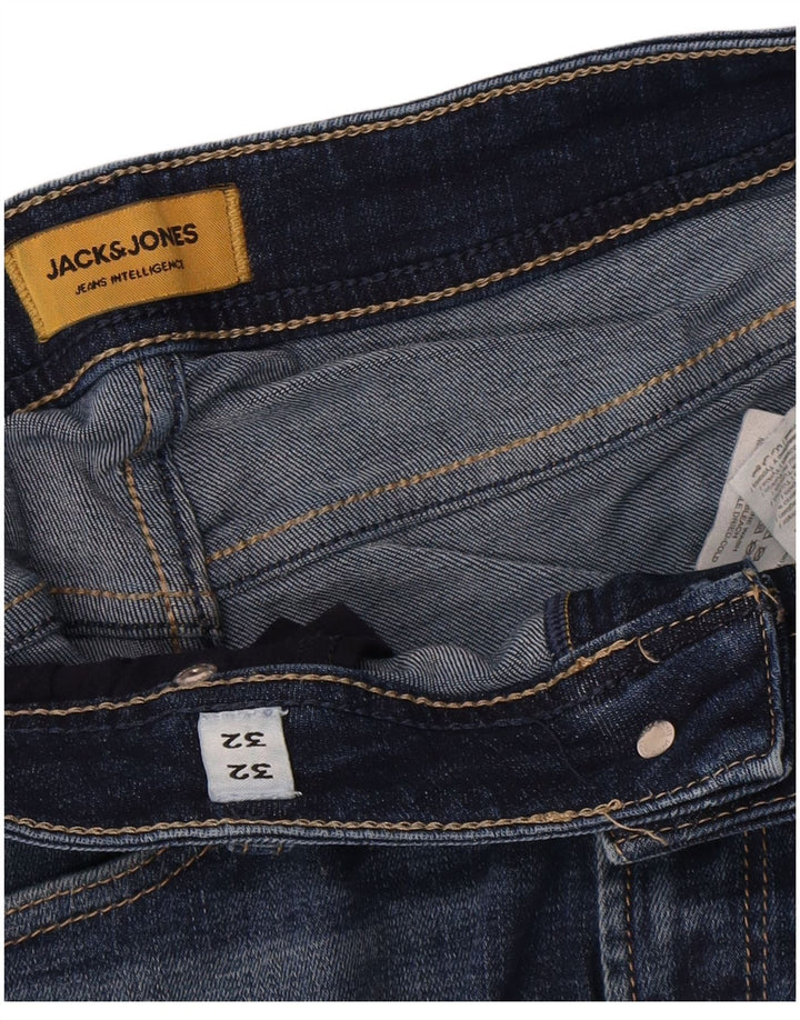 Jack & Jones Jean Droit Homme W32 L32 Bleu Coton