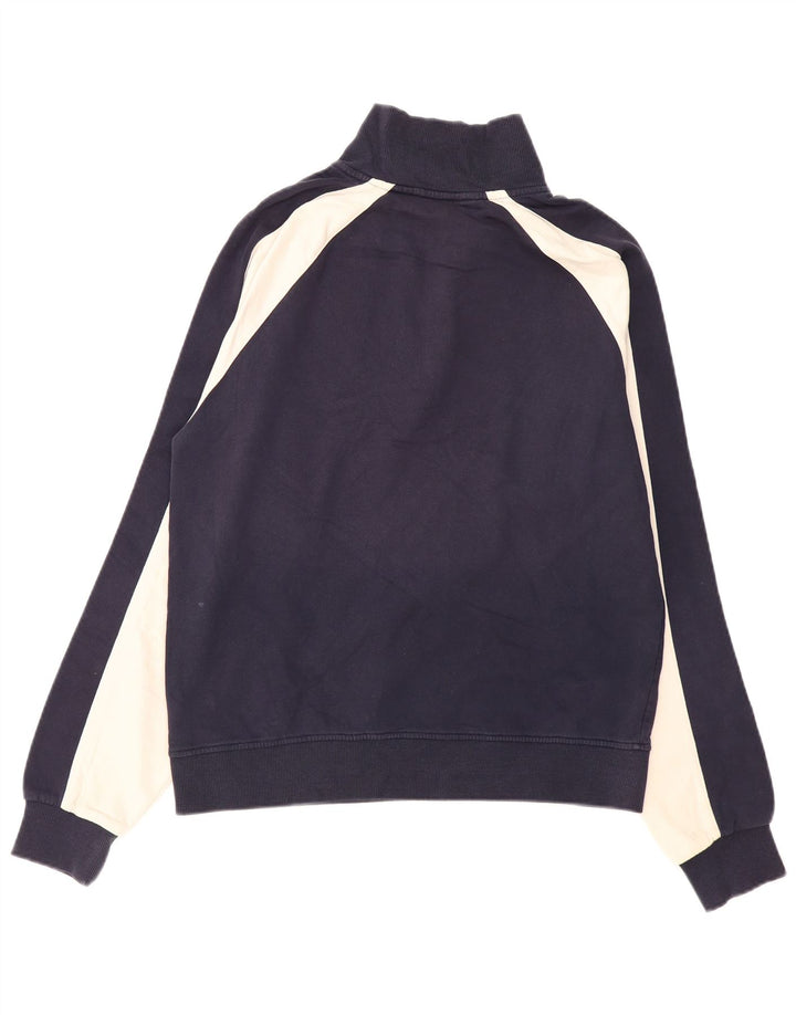 FILA Sweat-Shirt Col Zippé Homme Bleu Marine Moyen Colourblock