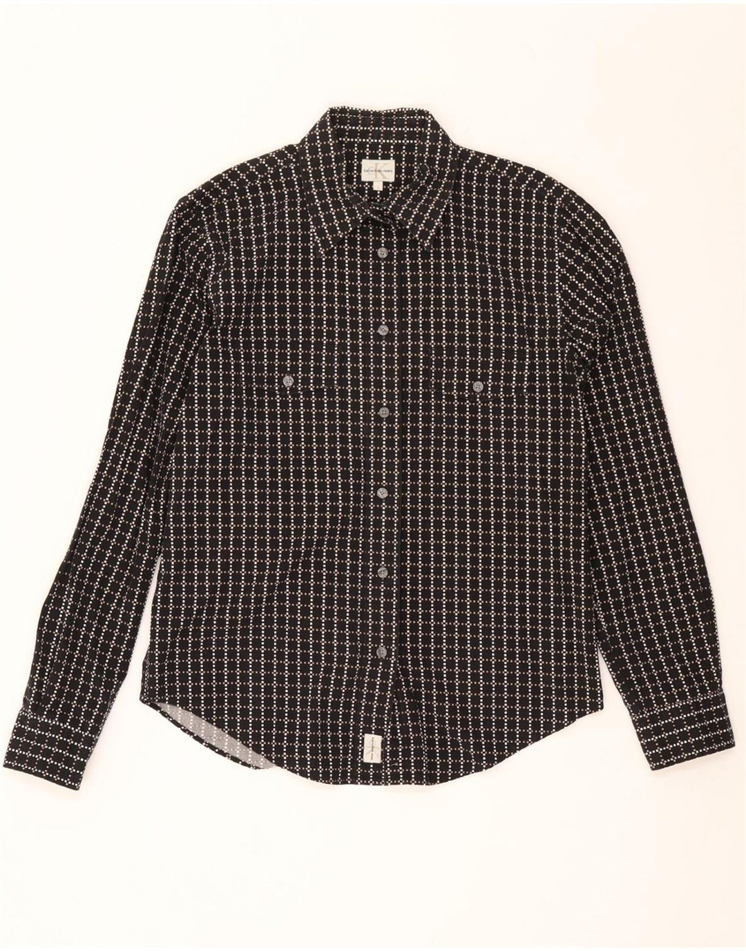 Calvin Klein Jeans Chemise Homme Large Noir Géométrique