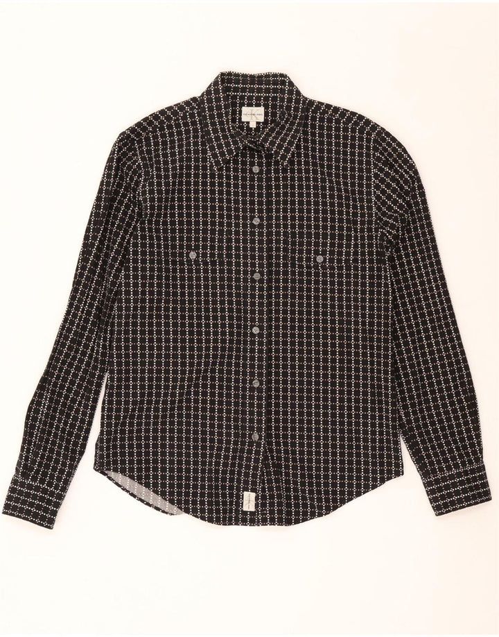 Calvin Klein Jeans Chemise Homme Large Noir Géométrique